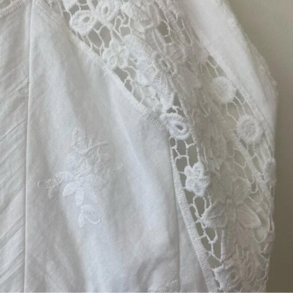 Altar'd State 100% Cotton White Floral Lace and Embroidery Dress - Picture 3 of 6